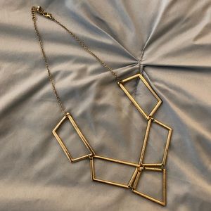 Gold geometric Statement Necklace